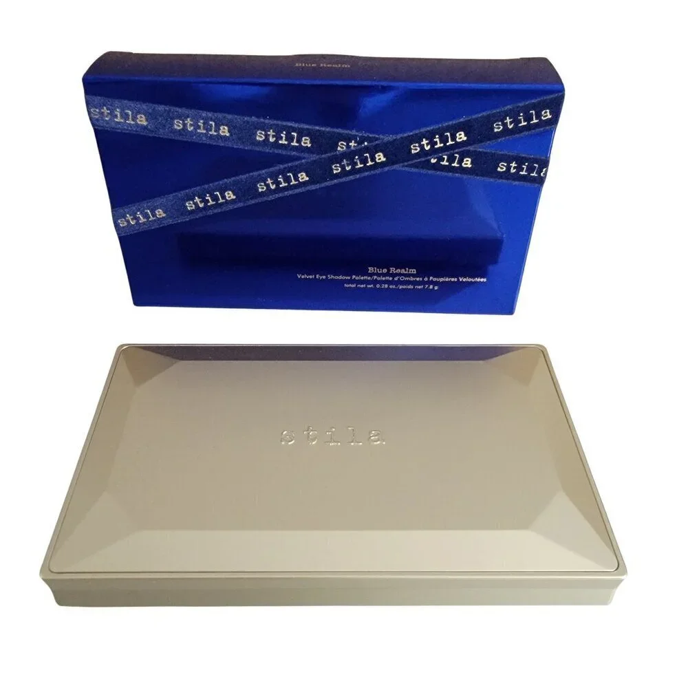 Stila Blue Realm Eyeshadow Velvet Cream Powder  Palette Beauty Gifts NEW in Box